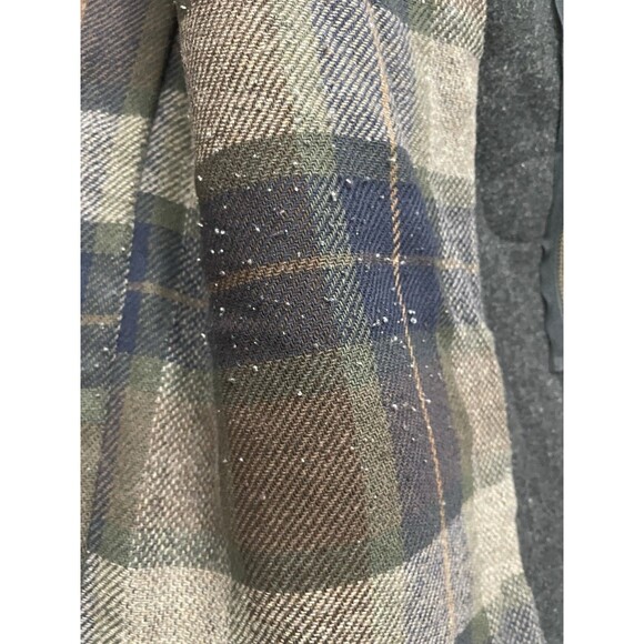 Vintage 90s LL Bean Duffle Coat Men Wool Hooded Toggle Jacket Gray Size small - Picture 15 of 16